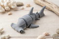 Beweglicher Hammerhai – Artikulierte 3D-Druck Gelenkfigur