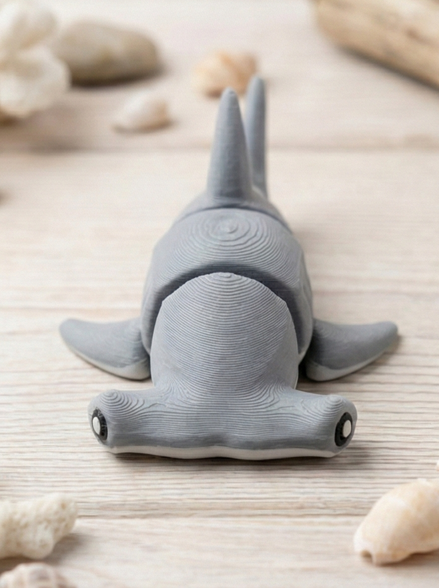 Beweglicher Hammerhai – Artikulierte 3D-Druck Gelenkfigur