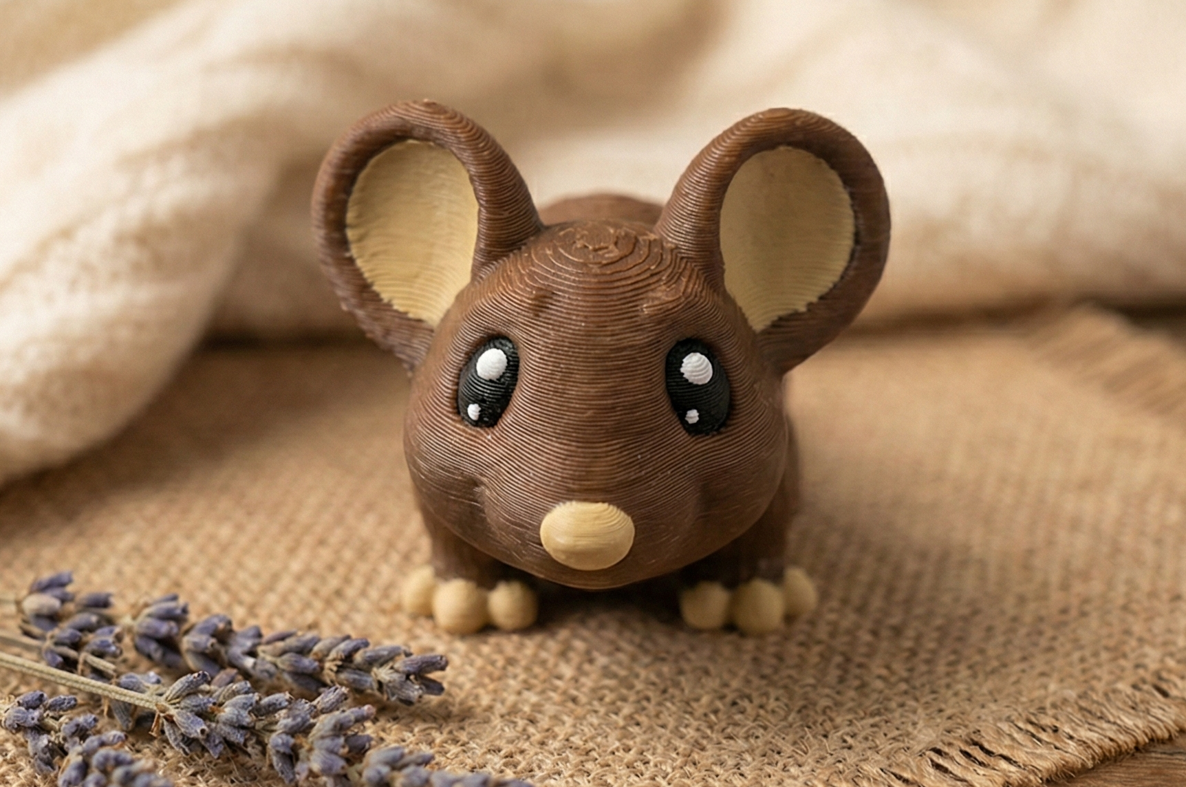 Gelenk-Maus 3D-Druck – Bewegliche Figur oder Schlüsselanhänger