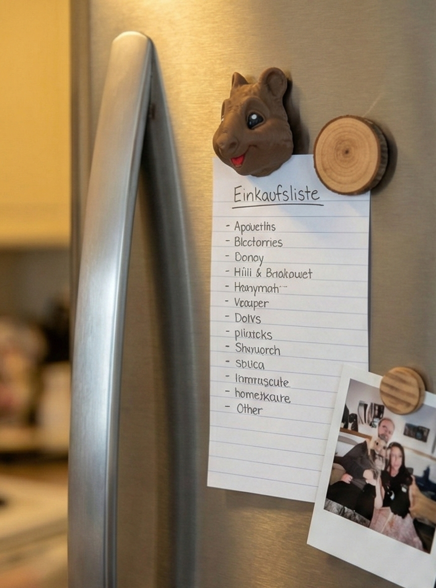 Quokka Kopf-Magnet – Das glücklichste Lächeln für deinen Kühlschrank