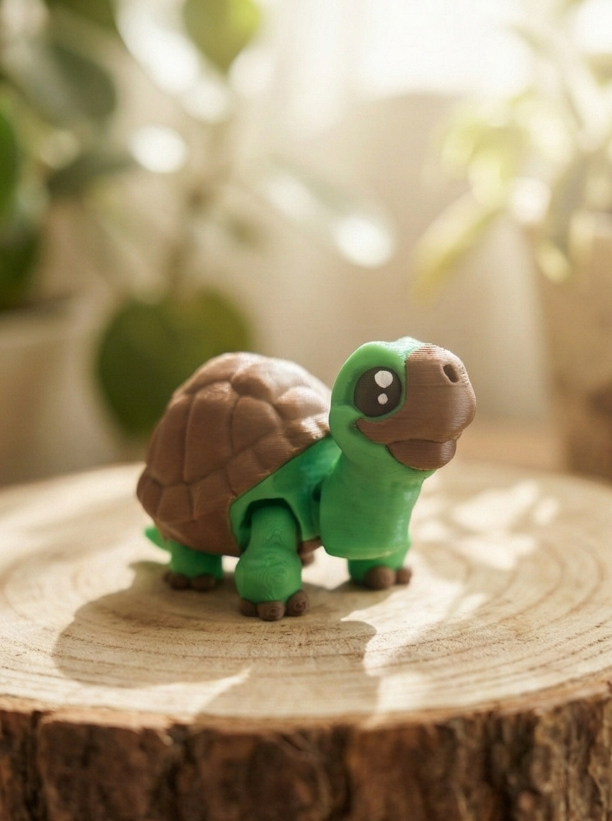Artikulierte Meeresschildkröte – Als Spielfigur oder Schlüsselanhänger