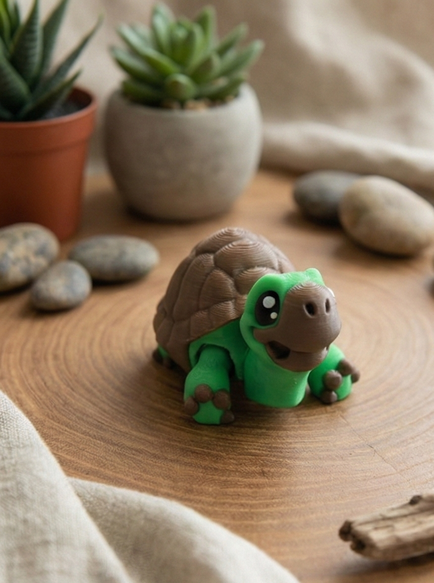 Artikulierte Meeresschildkröte – Als Spielfigur oder Schlüsselanhänger