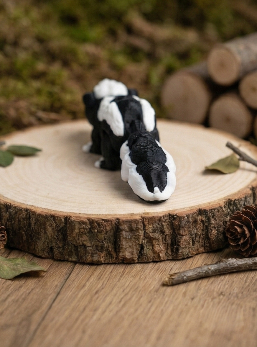 Artikuliertes Stinktier – Bewegliche 3D-Druck Gelenkfigur