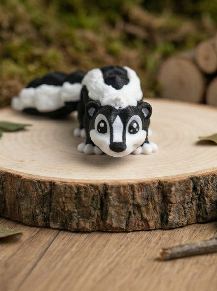 Artikuliertes Stinktier – Bewegliche 3D-Druck Gelenkfigur