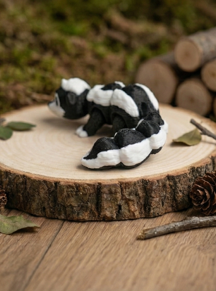 Artikuliertes Stinktier – Bewegliche 3D-Druck Gelenkfigur
