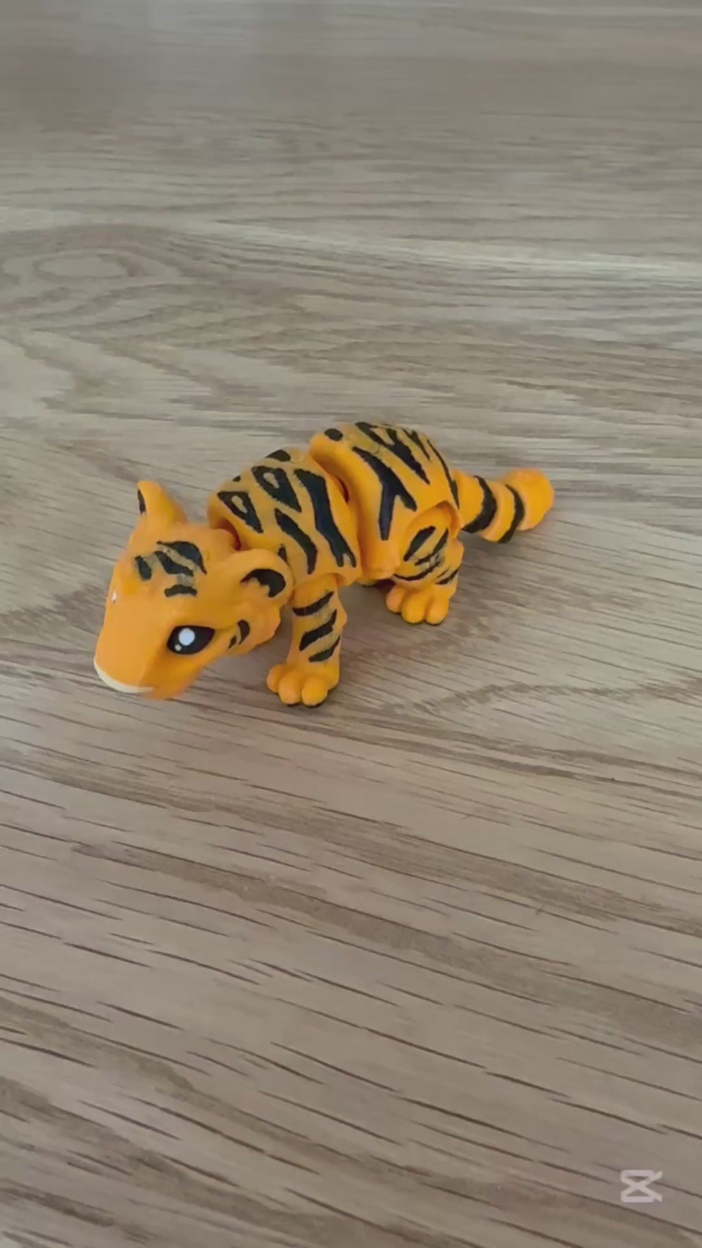 3D-Druck Gelenk-Tiger – Bewegliche Tierfigur mit realistischem Streifenmuster